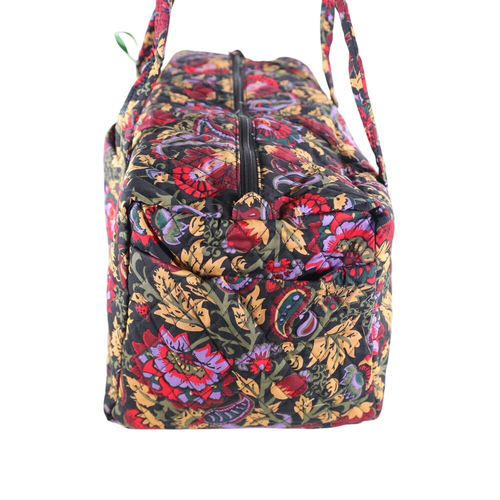 Vera Bradley Quilted Cotton Original Duffel Bag - Midnight Garden Paisley - NWT - Picture 9 of 9